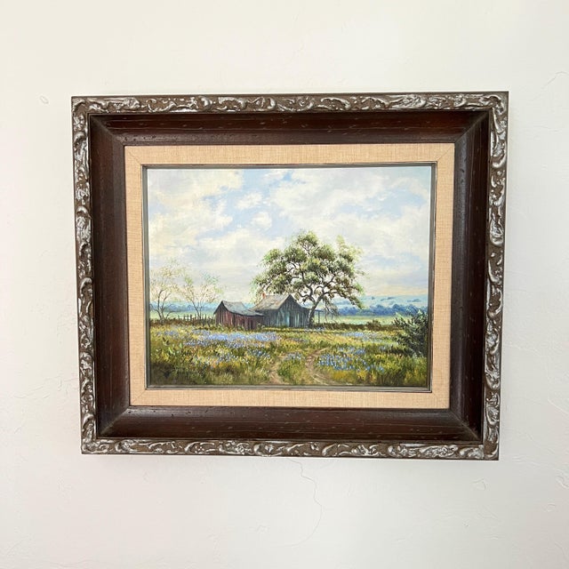 A beautiful landscape scene from the Texas Hill Country by renowned artist, Renne Hughes (1941-1991). Known for his...