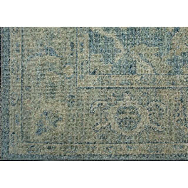 Turkish Oushak Rug 4'2" x 6'2" #17898 For Sale - Image 4 of 8
