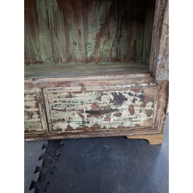 Antique Indian Carved Armoire For Sale - Image 9 of 18