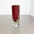 Large Red Murano Glass Sommerso Cube Vase attributed to Flavio Poli, Italy, 1970s For Sale - Image 3 of 18