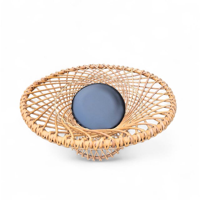 Round Rattan Chair Armchair from Rohé, Noordwolde For Sale - Image 5 of 9