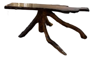 Late 20th Century Studio Style Tree Trunk Table