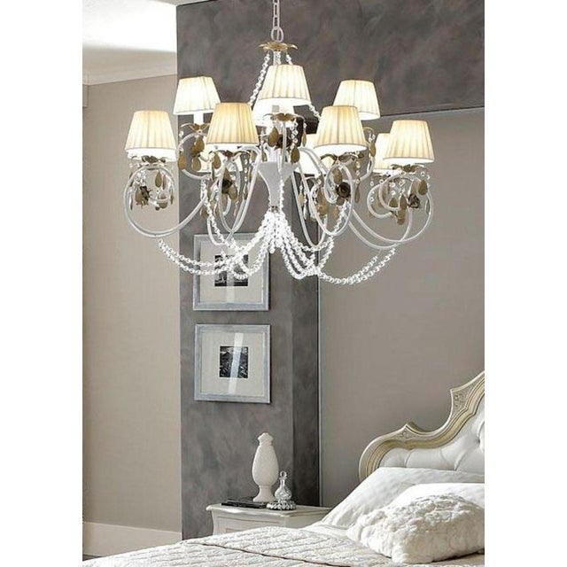 Victory Rose Chandelier in Chrome and Italian Cut Glass by Aggiolight For Sale - Image 6 of 7