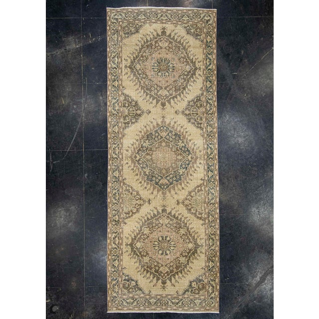 Brown Turkish Vintage Rug 5' x 13'8" #21121 For Sale - Image 8 of 8