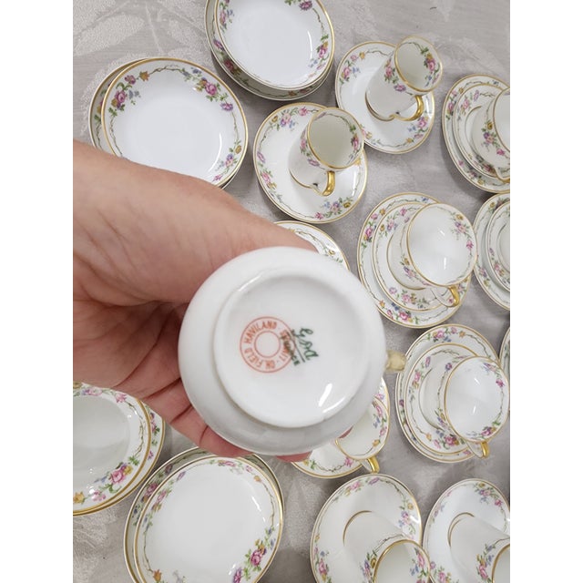 1950s 1950s Limoges Tea and Coffee Set. c.h. Field Haviland - 44 Pieces For Sale - Image 5 of 12