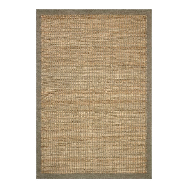 Amber Lewis x Loloi Lilah Natural / Grey 7'-9" x 9'-9" Area Rug For Sale