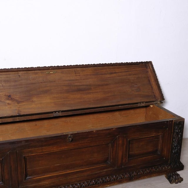 Antique Walnut Chest, Italy, 1900s For Sale - Image 5 of 18