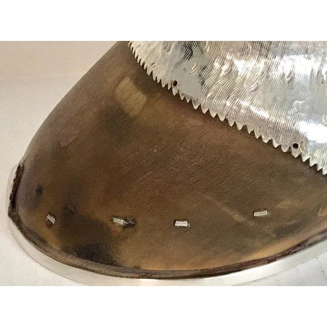 Silver Late 19th Century English Officers Equestrian Silverplate, Enamel & Hoof Inkwell For Sale - Image 8 of 13