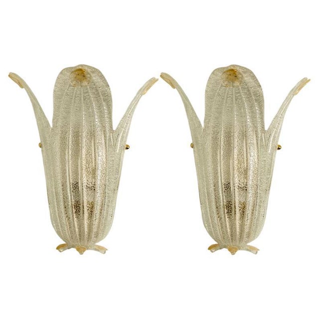 Murano Glass and Wall Sconces in style of Barovier & Toso, Italy, 1970s For Sale - Image 15 of 15