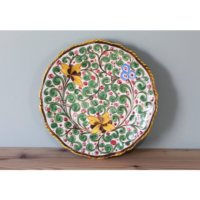 Italian Ceramic Plate from Deruta, 1930s For Sale - Image 10 of 10