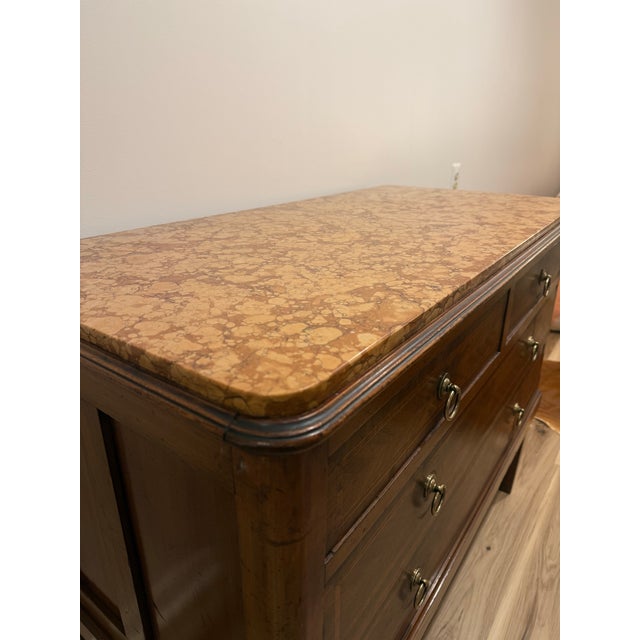 Late 18th Century Italian Neoclassical Marble Top Commode For Sale In Philadelphia - Image 6 of 12