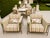 Jerome Outdoor Sofa in Reed Brass Finish by Michael Taylor For Sale - Image 9 of 11