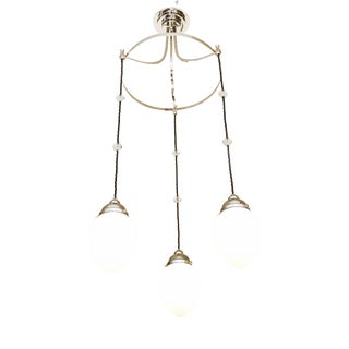 Art Nouveau Glasss Chandelier, 1890s For Sale