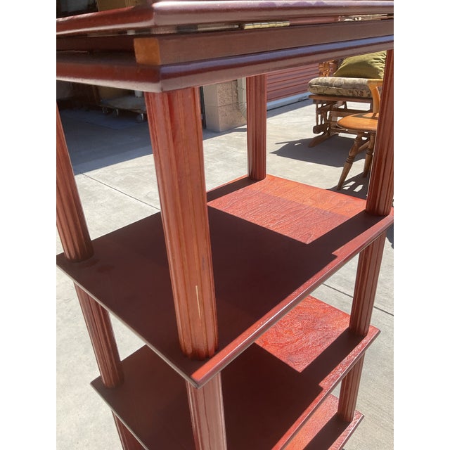 1990s Traditional Mahogany Adjustable Lectern With Shelving For Sale - Image 9 of 12
