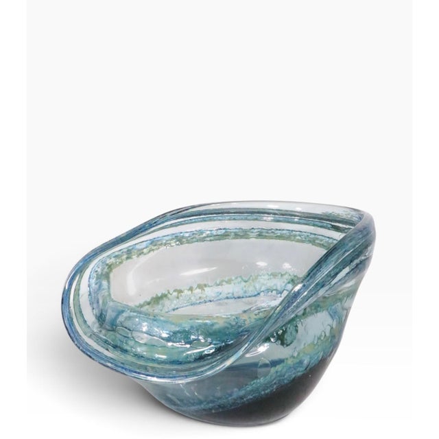 Dale Chihuly Large Organic Modern Art Glass Bowl by Josh Simpson C 1973 For Sale - Image 4 of 18