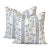 A Pair of Lauren Servati Textiles, Mirabelle // Chambray Pillows, 20"x20" For Sale