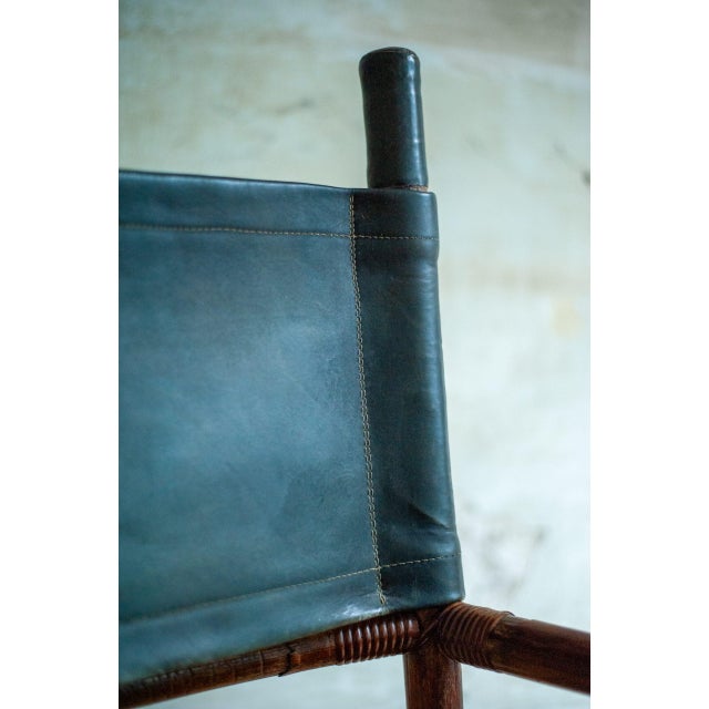 Set of Bamboo Lounge Set with Chair and Ottoman, 1970s For Sale - Image 13 of 18