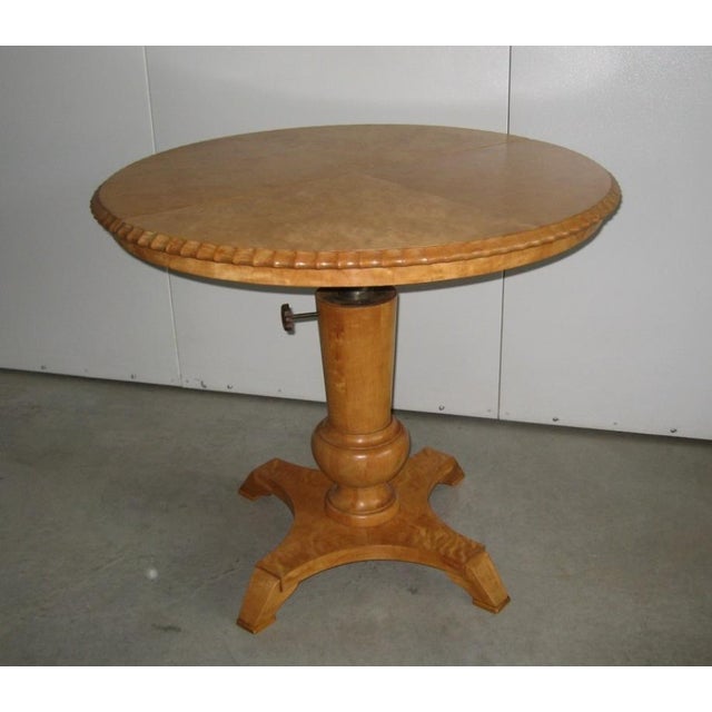 Antique Round Extendable Table from Befos, 1900s For Sale - Image 9 of 11