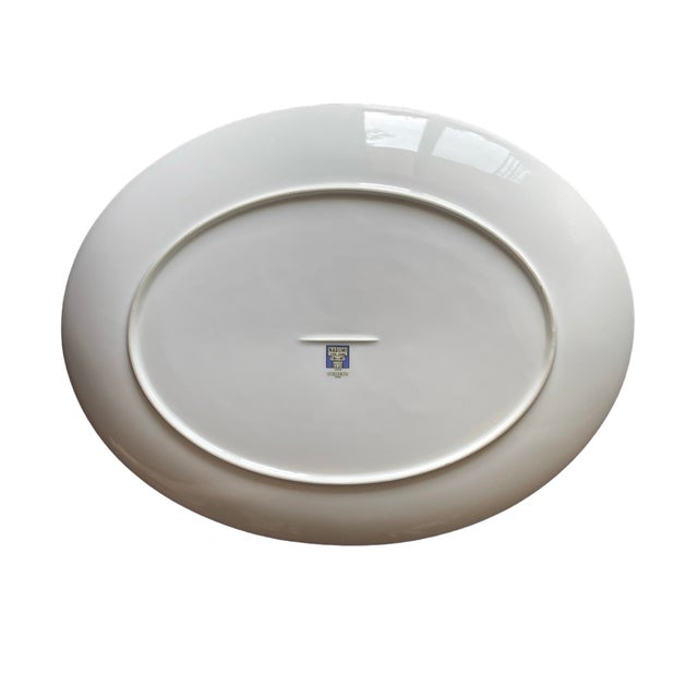 Japanese Mid-Century Mikasa Narumi Dandelion Gold Rim Serving Platter For Sale - Image 3 of 4