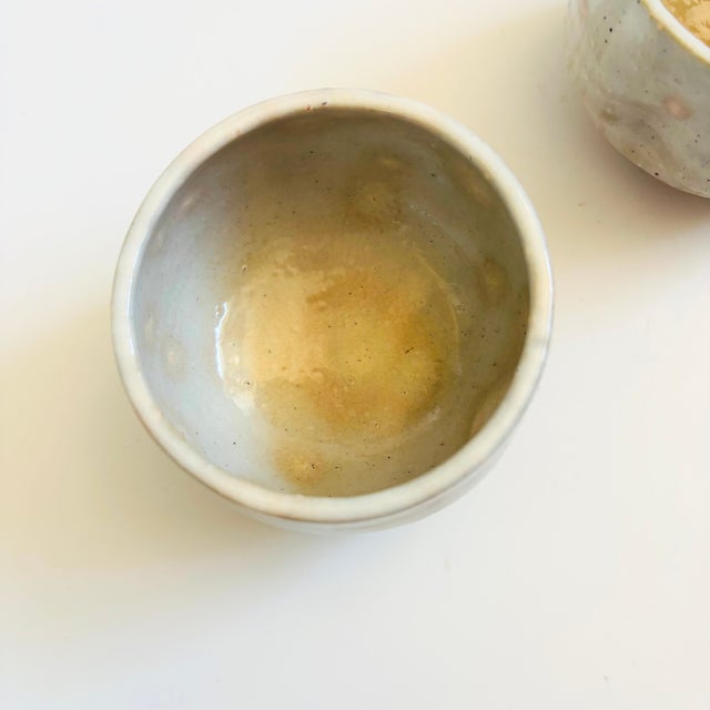 Studio Pottery Cups - Set of 2 - Sake Cups For Sale In San Francisco - Image 6 of 7