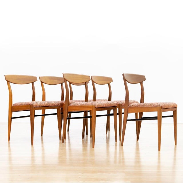 Set of Six Mid Century Dining Chairs Attributed McIntosh Furniture For Sale In Los Angeles - Image 6 of 15