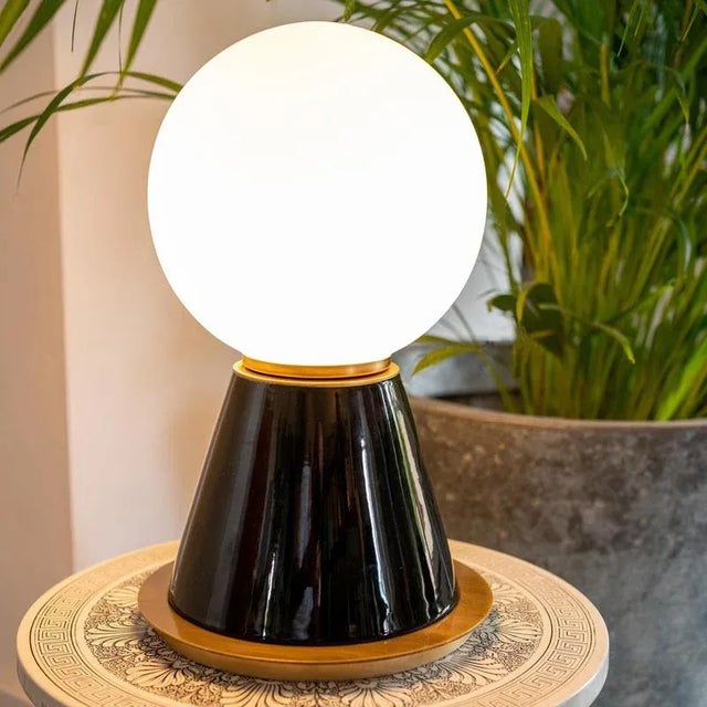 Small Palm Table Lamp by Marioni For Sale - Image 6 of 7