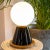 Small Palm Table Lamp by Marioni For Sale - Image 6 of 7