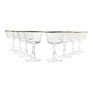 1970s Fostoria “Richmond” Coupe Champagne Glasses - Set of 8