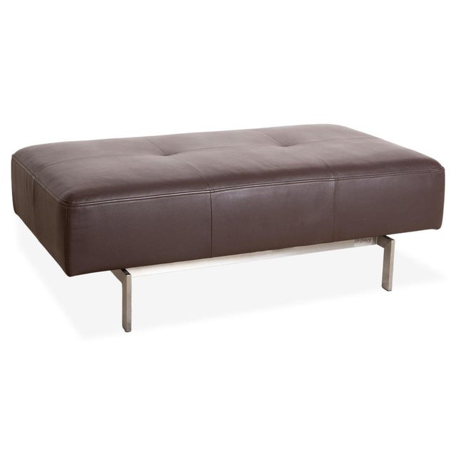 Dono 6100 Ottoman in Brown Leather from Rolf Benz For Sale - Image 9 of 9