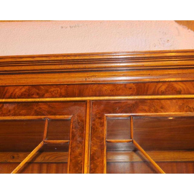 Victorian Walnut Breakfront Bookcase For Sale - Image 12 of 18