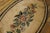 1920s Beige Floral Medallion Folk Art Antique American Hooked Rug Hand Knotted 2'6" X 4'2" Wool Carpet For Sale - Image 4 of 5