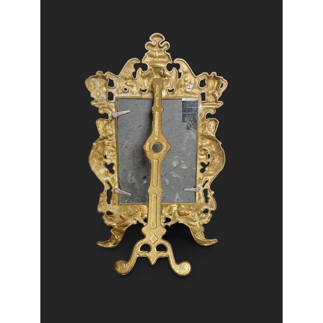 French Gilt Bronze Photo Frame, 1800s For Sale - Image 5 of 13
