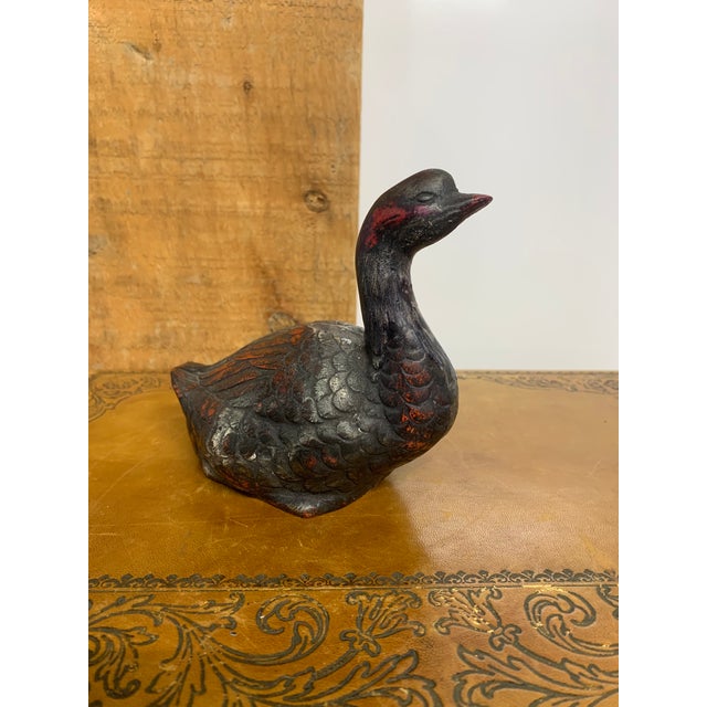 Japanese Vintage Mid 20th Century Japanese Metal Goose For Sale - Image 3 of 7