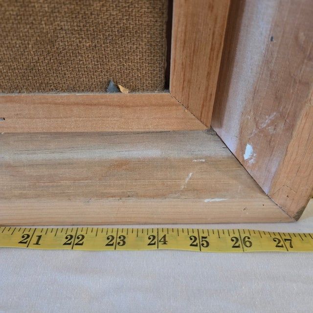 Antique White Vintage Carole Gerst Textured Floral Art Impasto Oil Painting Framed in Light Wood Signed For Sale - Image 8 of 16