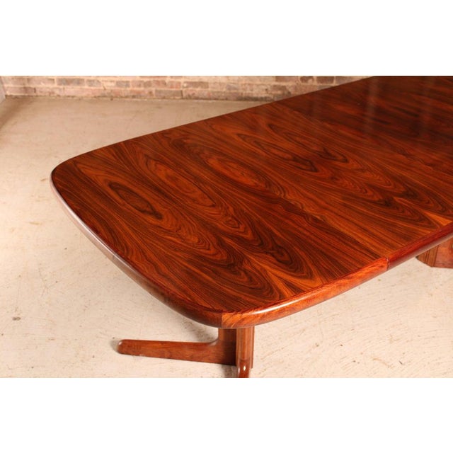 Mid-Century Danish Extending Dining Table in Rosewood from Skovby, 1970s For Sale - Image 9 of 12