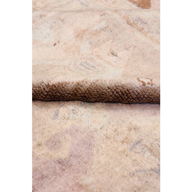 Traditional Pasargad Home Antique Sivas Rose Wool Area Rug, 5' 1'' X 9' 6'' For Sale - Image 3 of 3
