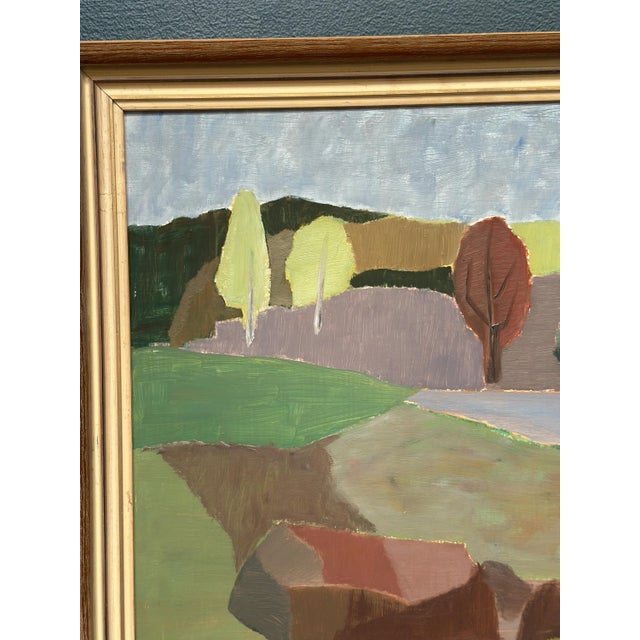 Carl‑einar Andersson, Trees and Fields, 1959, Oil on Panel, Framed For Sale - Image 14 of 18