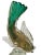 Vintage Murano Sommerso Green Gold Flecks Bollicine Italian Bubble Glass Fish For Sale In Charlotte - Image 6 of 10