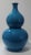 1990s Double Gourd Vase 2ft High Turquoise For Sale - Image 5 of 13