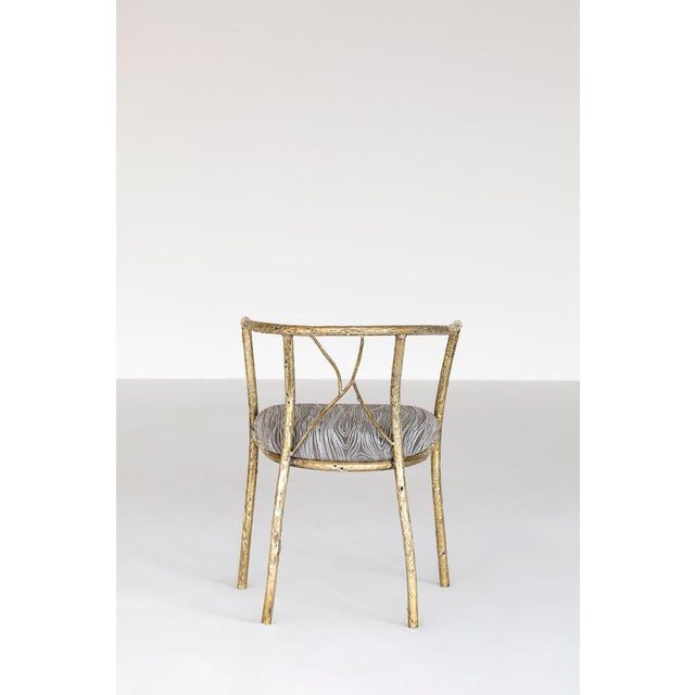 Contemporary Brass Chair by Samuel Costantini For Sale - Image 3 of 15