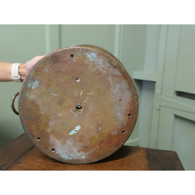 Metal Large Trench Art Planter with Brass Shell Case, 1930 For Sale - Image 7 of 8