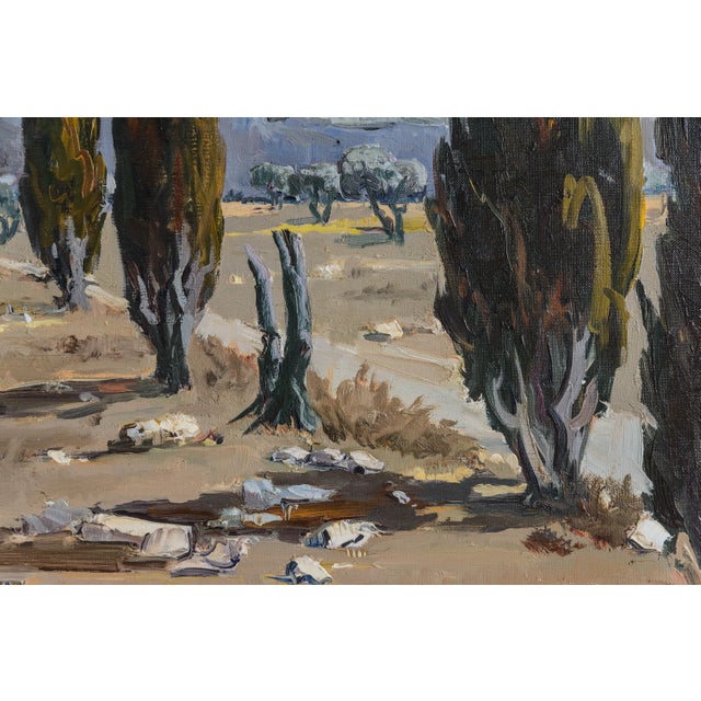 Impressionist French Oil on Canvas Southern Light Over the Provencal Field by Ely Laumonier For Sale - Image 3 of 10