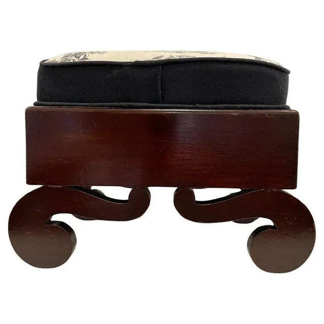 1890s American Empire Revival Foot Stool For Sale - Image 12 of 12