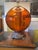 1960s 1960s Hollywood Regency Amber Glass Globe Lamp For Sale - Image 5 of 11