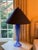 Late 20th Century Late 20th Century Italian Cobalt Blue Sirena Table Lamps by John Hutton for Donghia - Pair For Sale - Image 5 of 11