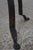 1930s Colonial Wrought Iron Tripod Adjustable Floor Lamp W. Tole Shade For Sale In Philadelphia - Image 6 of 9