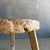 Late 20th Century Vintage Elm Wood Wheel Table in Natural Finish For Sale - Image 5 of 8