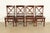 Farmhouse English Country Farmhouse Carved Walnut X-Back Dining Chairs, Set of Four For Sale - Image 3 of 12