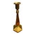 Mid-Century Modern Vintage Solid Brass Hexagonal Candlestick With Faceted Stem, Mid-Century Modern For Sale - Image 3 of 4