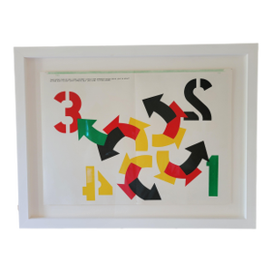 Robert Indiana "Four Winds" 1964 Lithograph, Framed